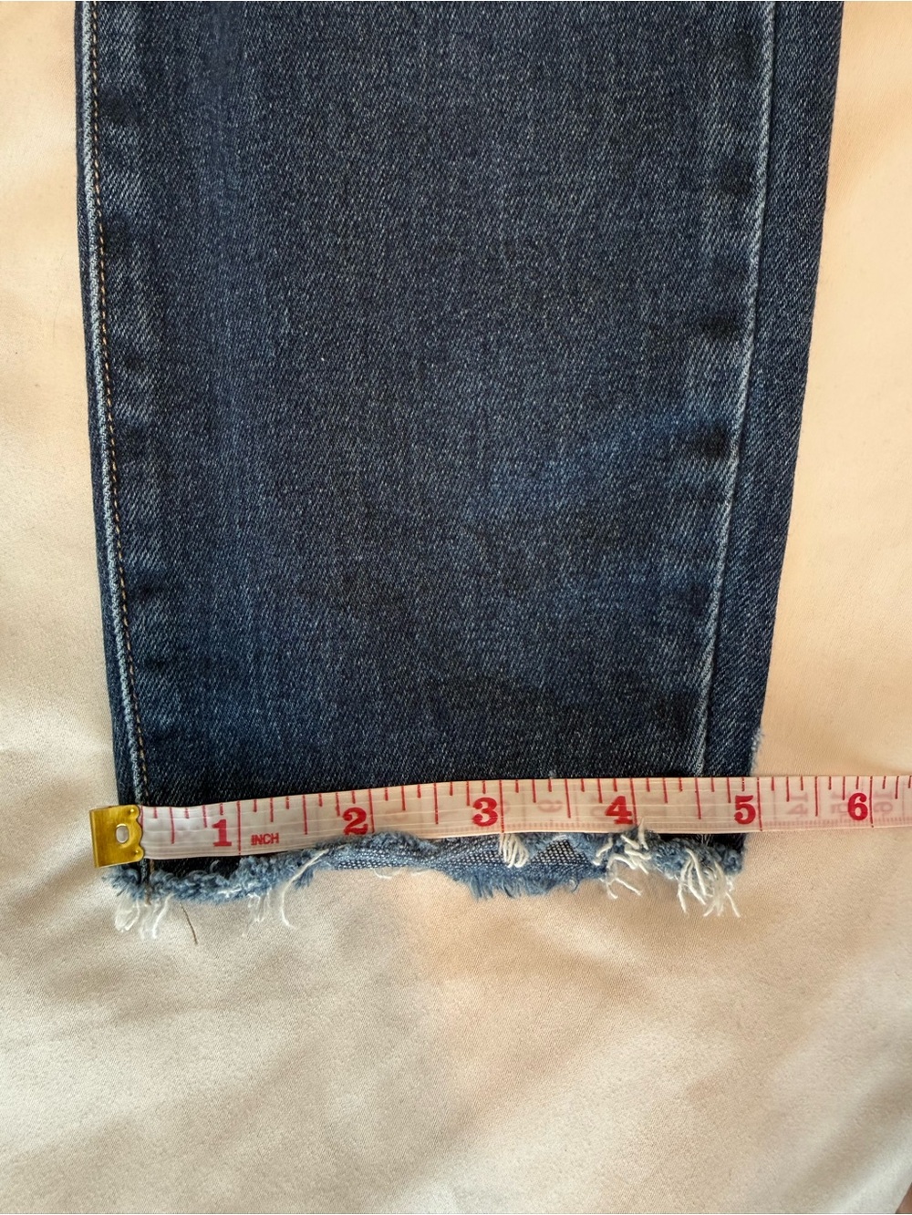 PAIGE Denim Verdugo Ankle in Darton Distressed Raw Frayed Hem Jeans Skinny 29 - Picture 8 of 11